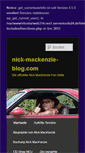 Mobile Screenshot of nick-mackenzie-blog.com